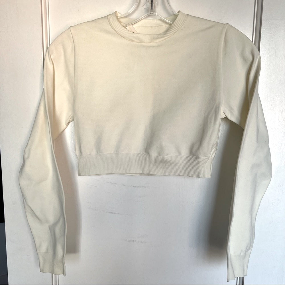 Marc Jacobs Long Sleeve Cropped Top